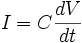 I = C{dV\over dt}